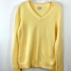Studio Works Yellow Knit Sweater L‎